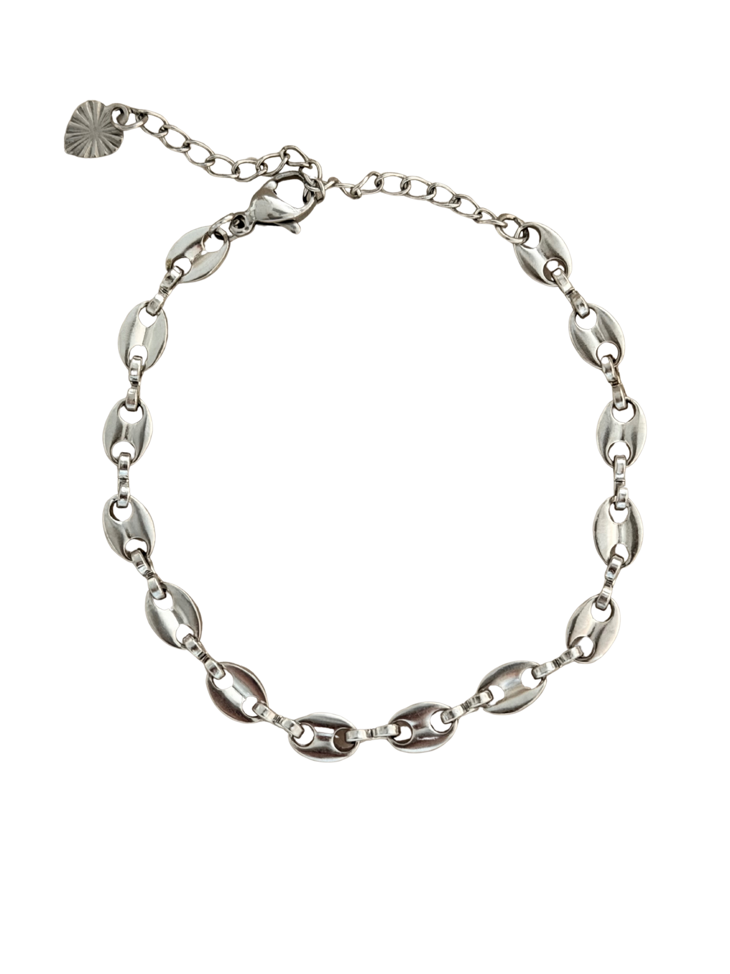 Silver Luna Link Bracelet