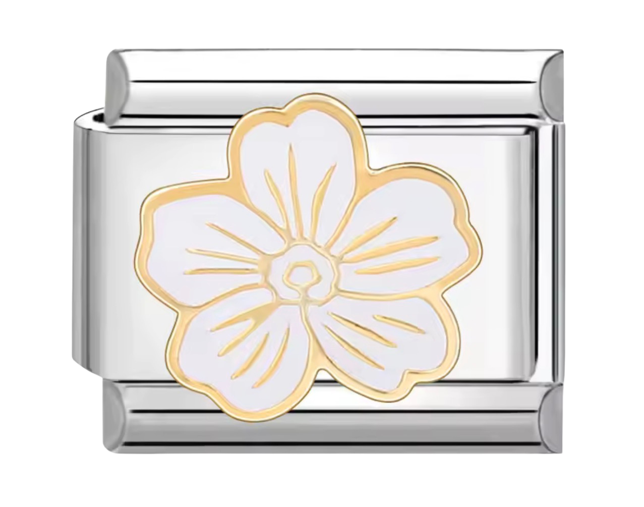 White Blossom Italian Charm
