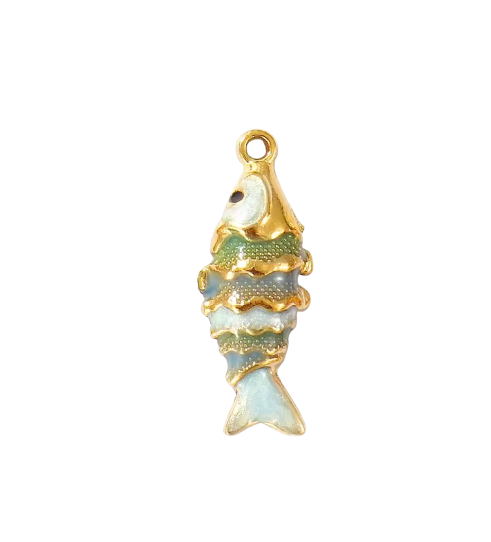 Green Fish Charm