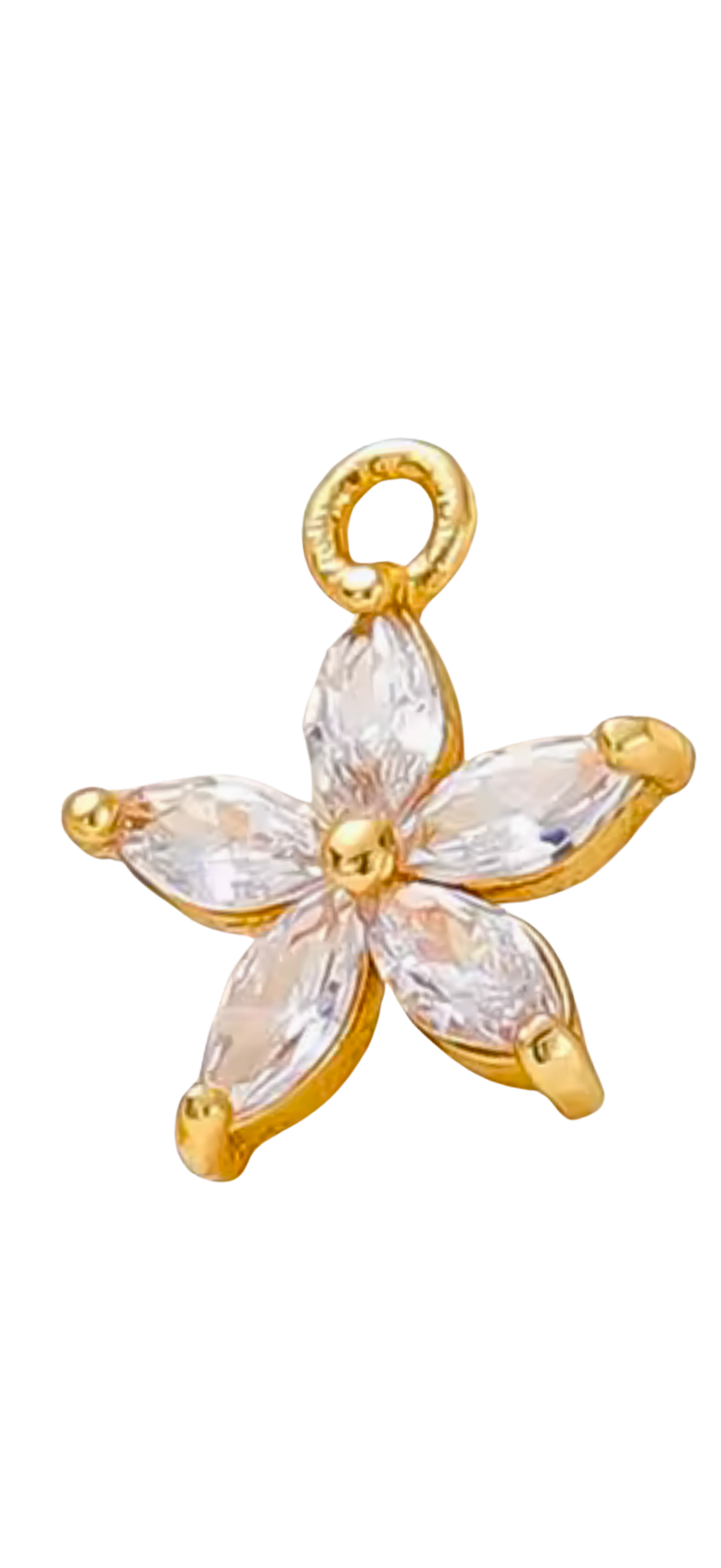 Tiny diamond flower