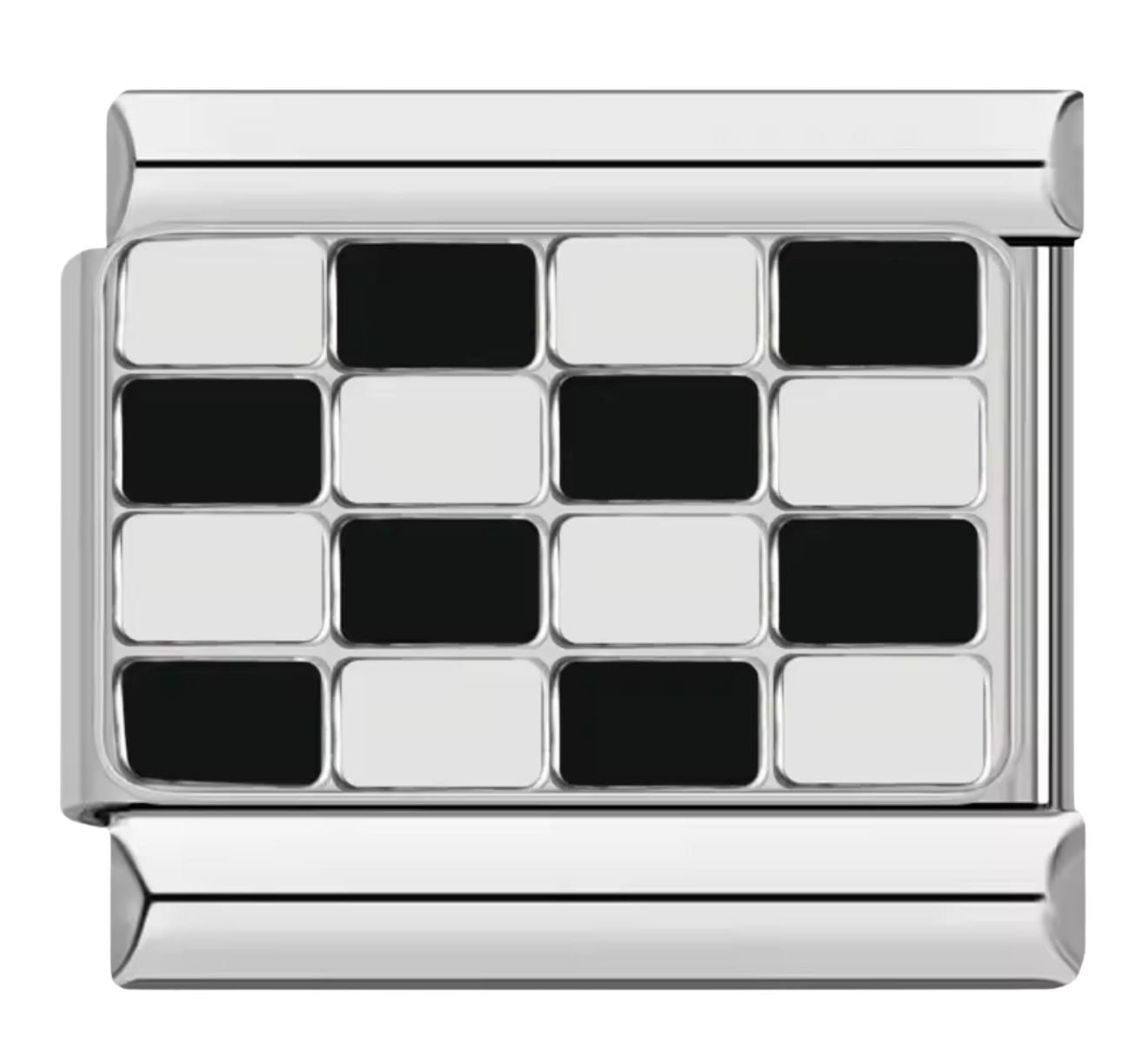 Italian Silver Checkered