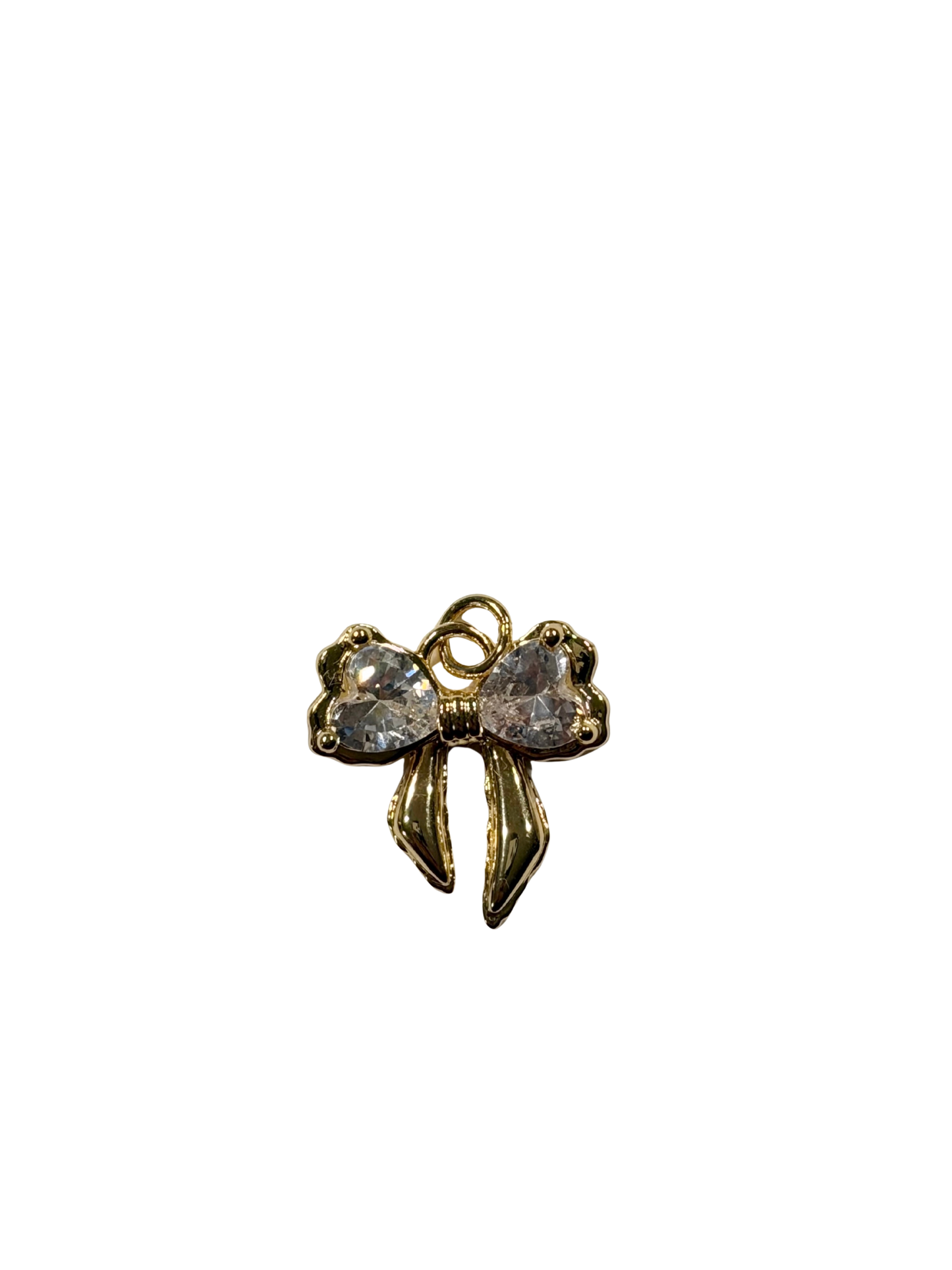 Sparkle Ribbon Bow Charm