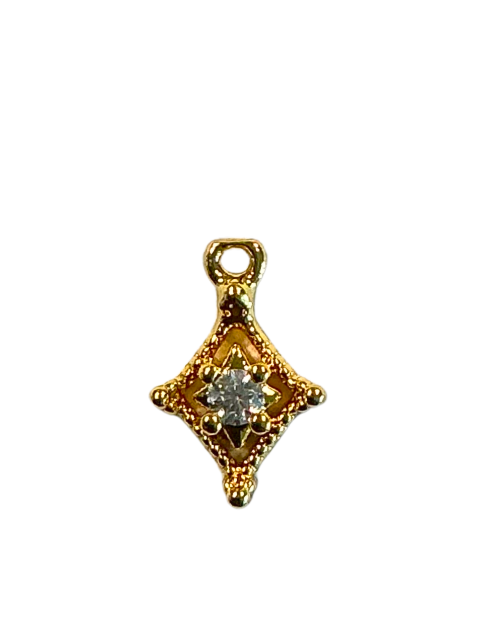 Mini Diamond Frame Charm