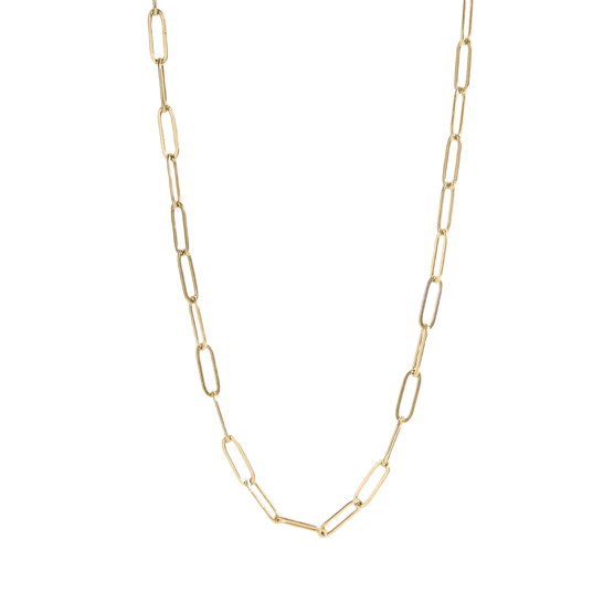 Gold Paper Clip Chain