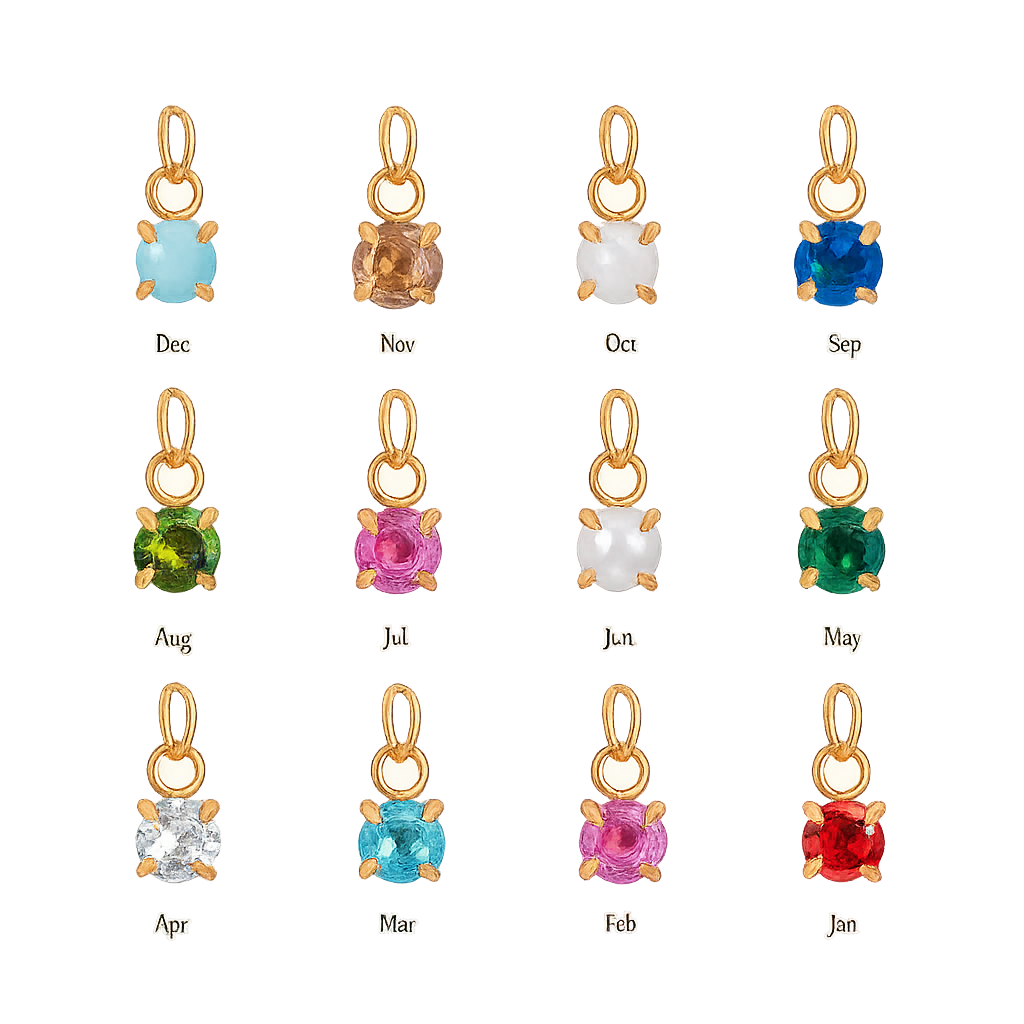 Birth Stones Charms