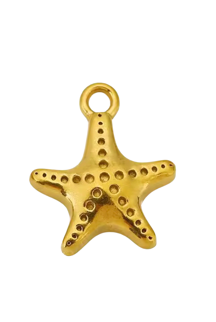 Gold Starfish Charm