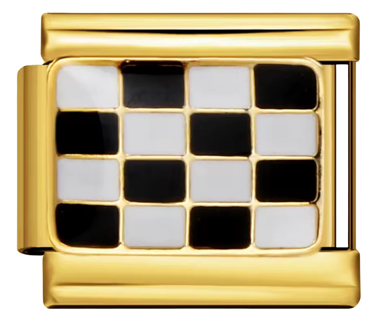 🖤 Classic Checkered Chic Italian Charm