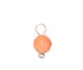 Light orange bead in silver