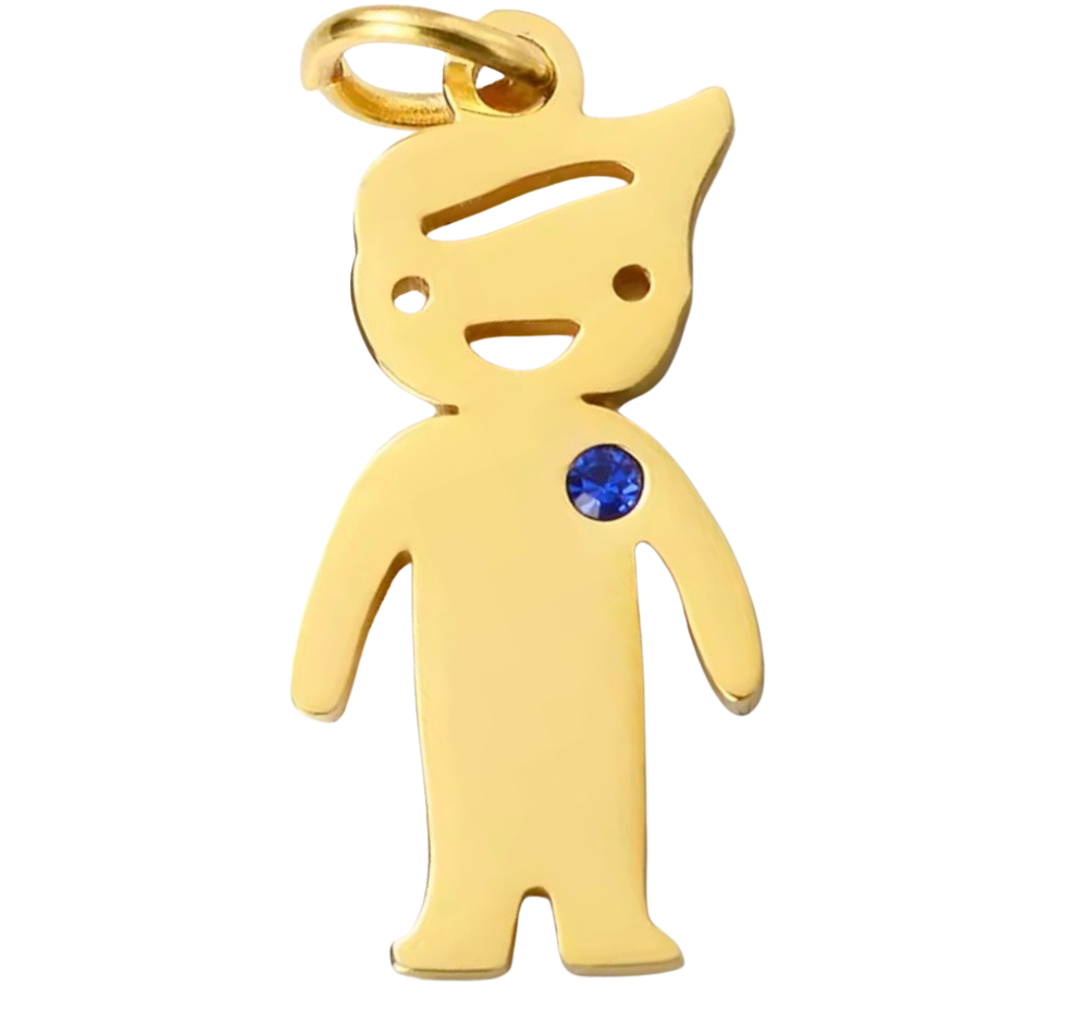 Gold Boy Charm