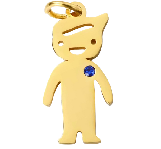 Gold Boy Charm