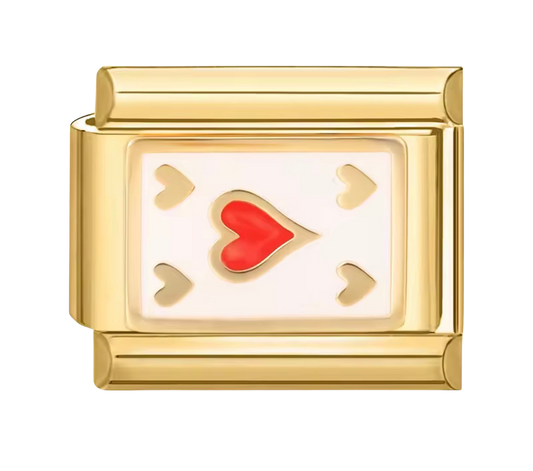 Golden Love Hearts Charm