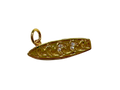 Golden Wave Charm