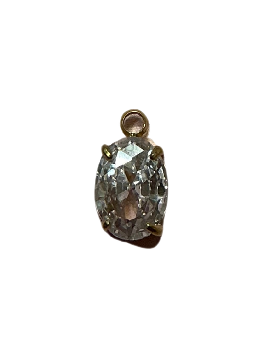 Oval Golden Charm
