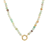 Gold amazonite Necklace
