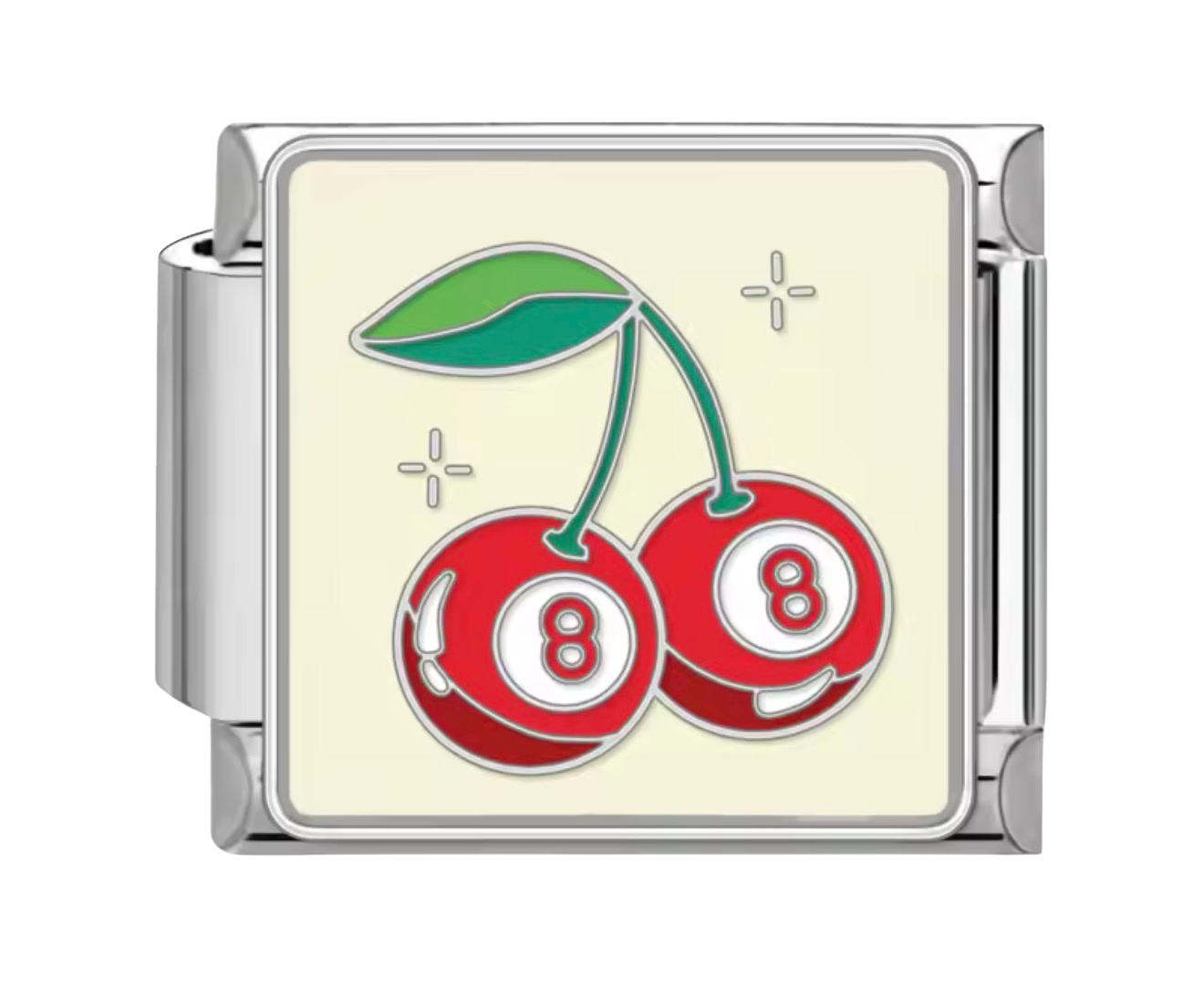 Lucky Cherry 8 Ball Charm