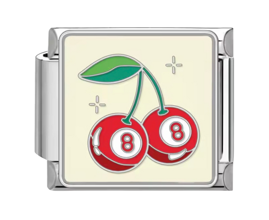 Lucky Cherry 8 Ball Charm