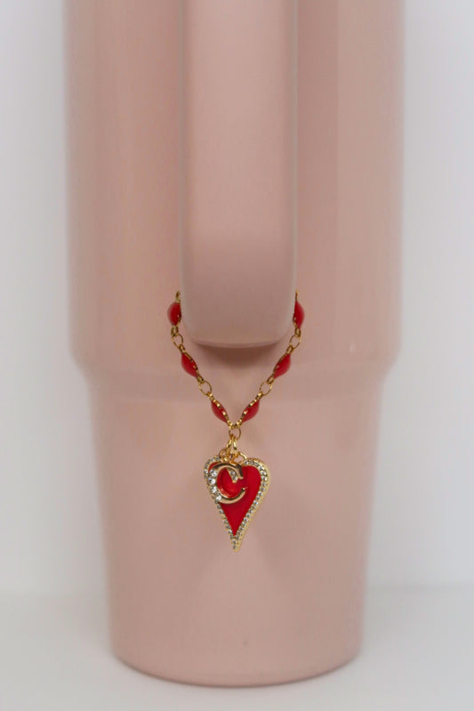 Scarlet Sweetheart Tumbler Charm 💕