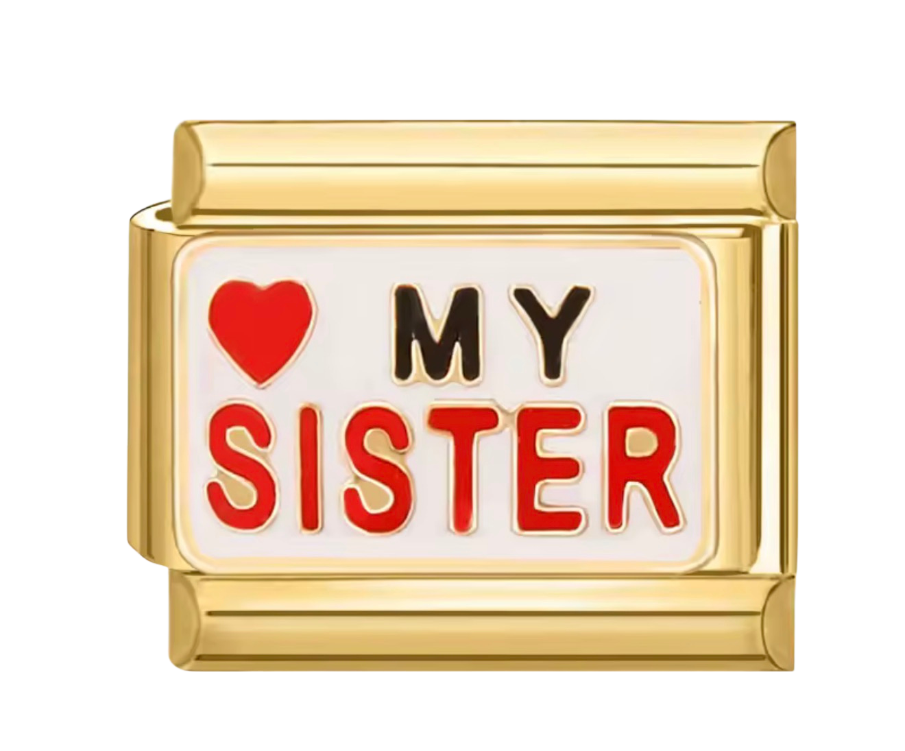 I Love My Sister Italian Charm