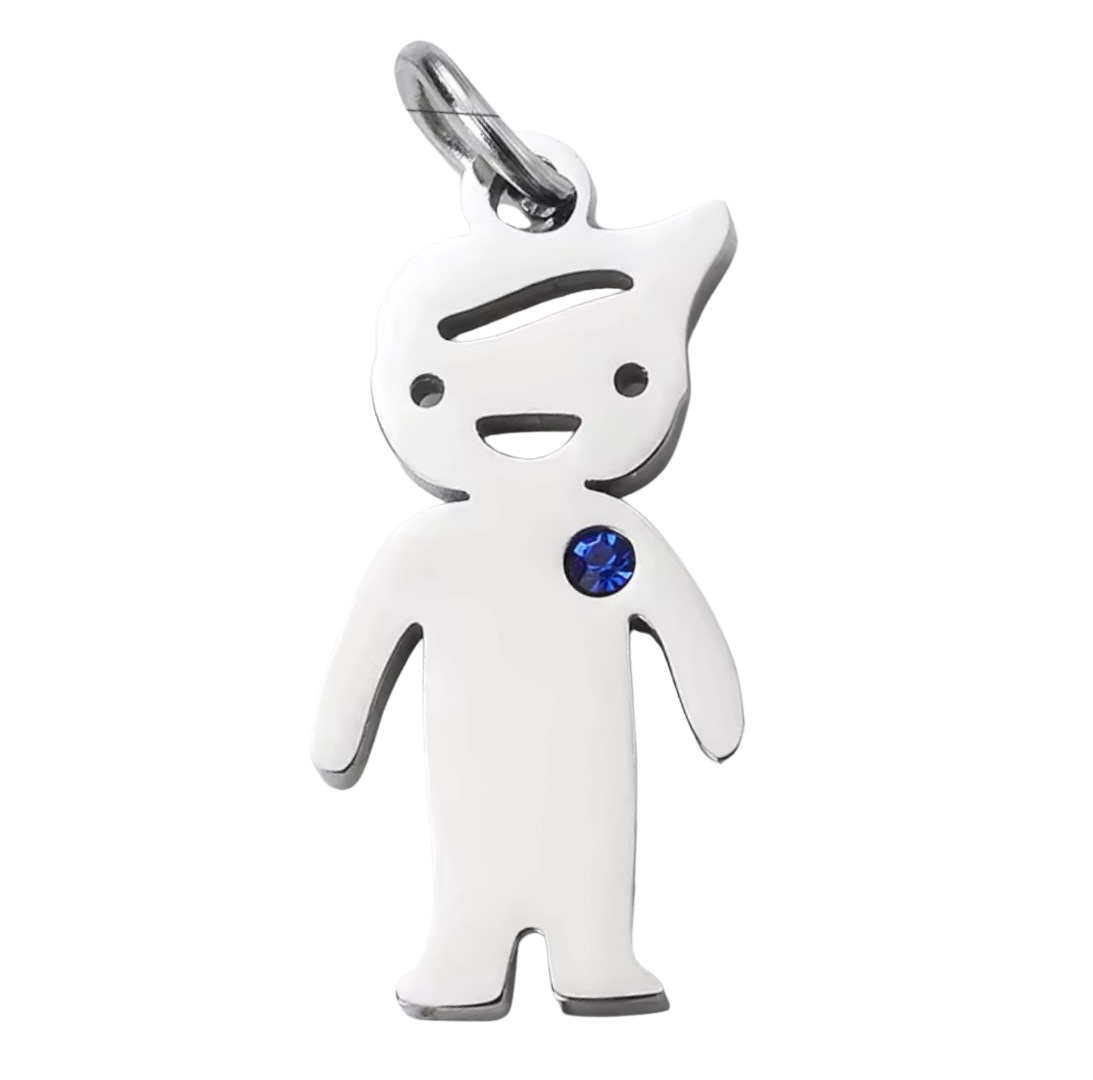 Silver Boy Charm