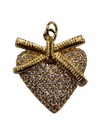 Gold Bow Heart pendant