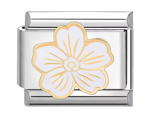 White Blossom Italian Charm