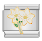 Italian White bloom charm
