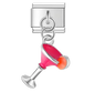 Italian Silver Margarita Charm