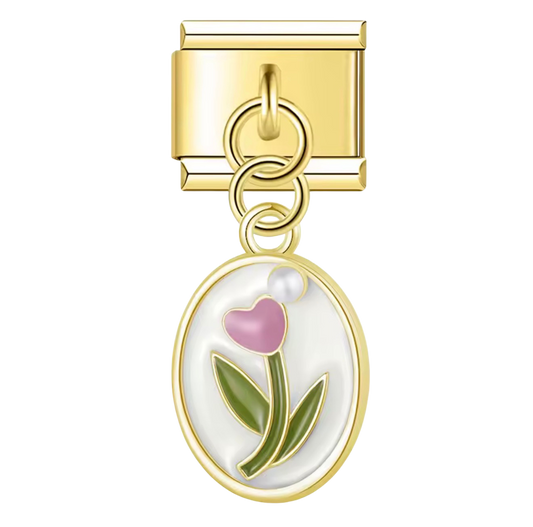 Italian gold Tulip Charm