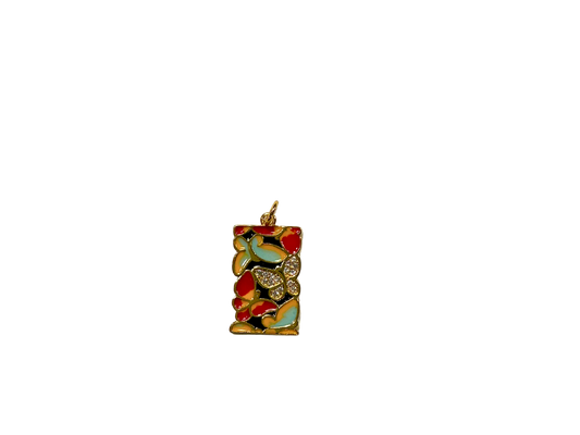 Butterfly Garden Tile Charm