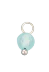Blue bead in silver