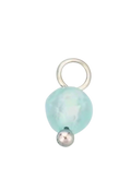Blue bead in silver
