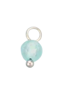Blue bead in silver