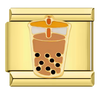 Gold Boba Bliss Italian Charm