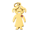 Gold Girl Charm