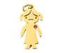 Gold Girl Charm