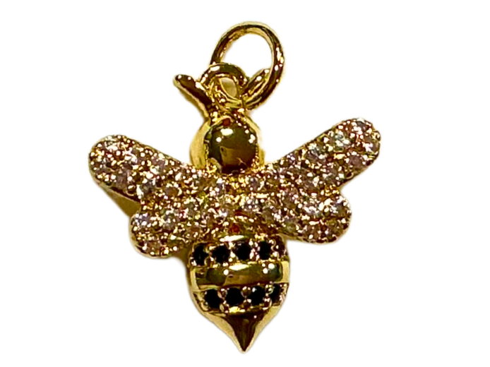 Golden bee Charm
