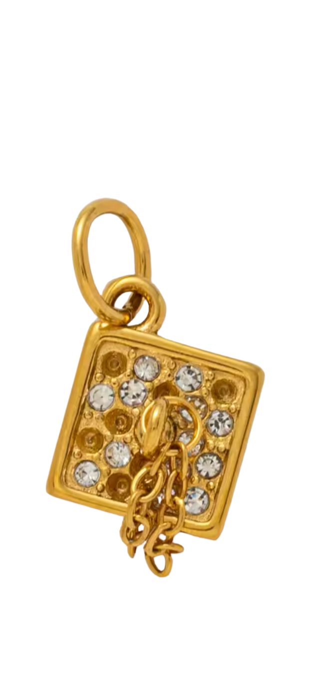 Grad Cap Charm
