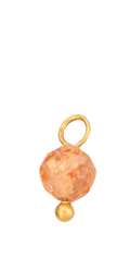 Light orange bead in gold