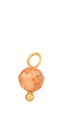 Light orange bead in gold