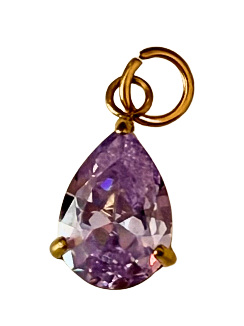 Teardrop BirthStone Charm
