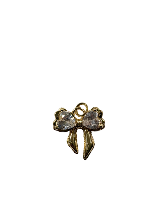 Sparkle Ribbon Bow Charm