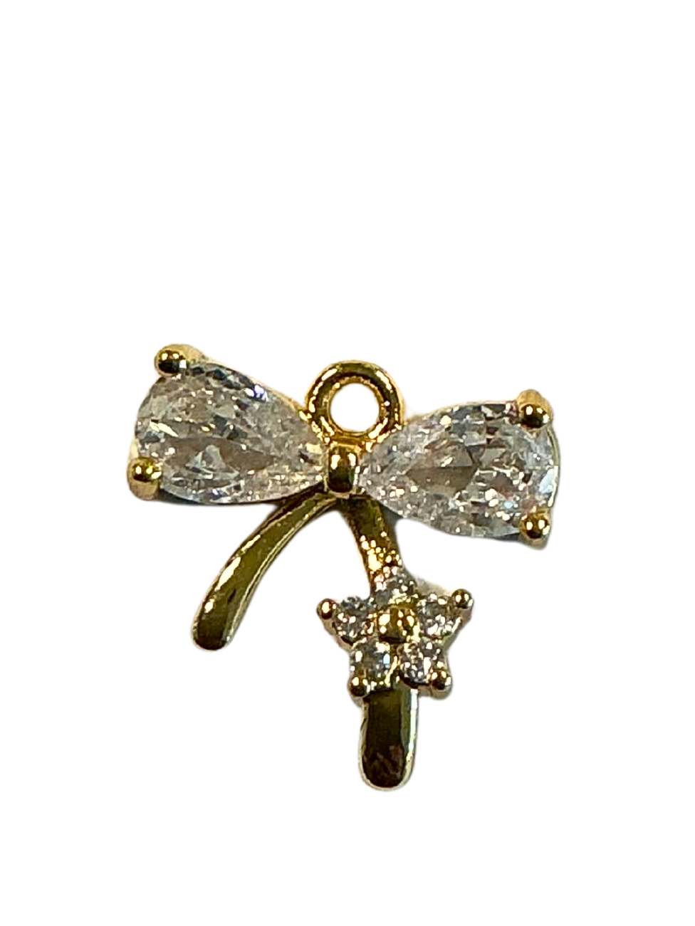 Bow with flower charm