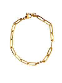 Golden Luxe Paperclip Bracelet