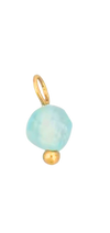 Blue bead in gold