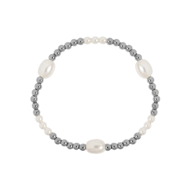 Silver Pearl Bracelet
