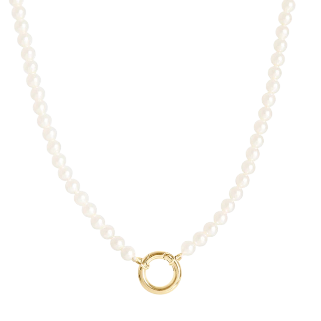 Gold Pearl Necklace