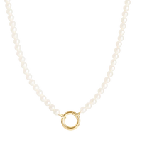 Gold Pearl Necklace