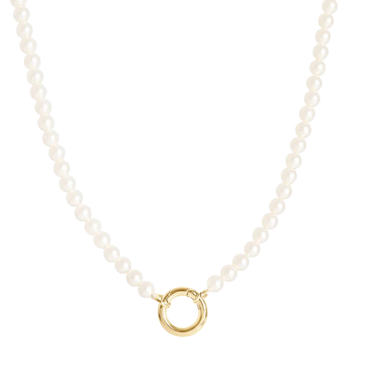 Gold Pearl Necklace