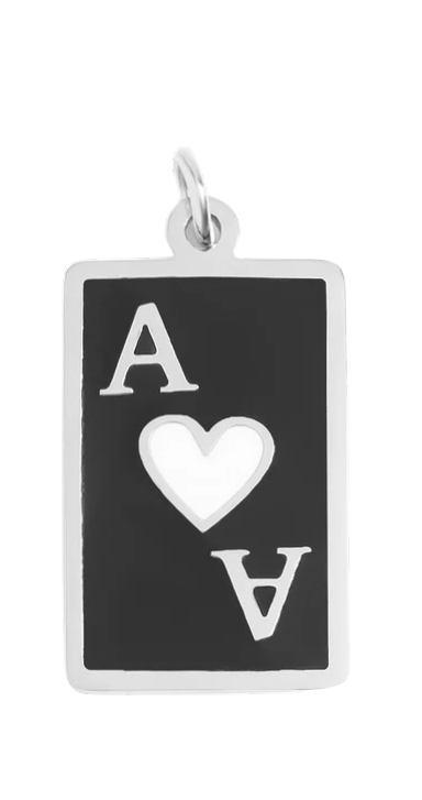 Silver A Pendant