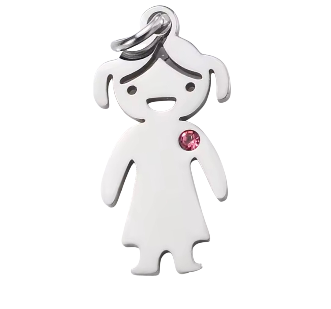 Silver girl Charm